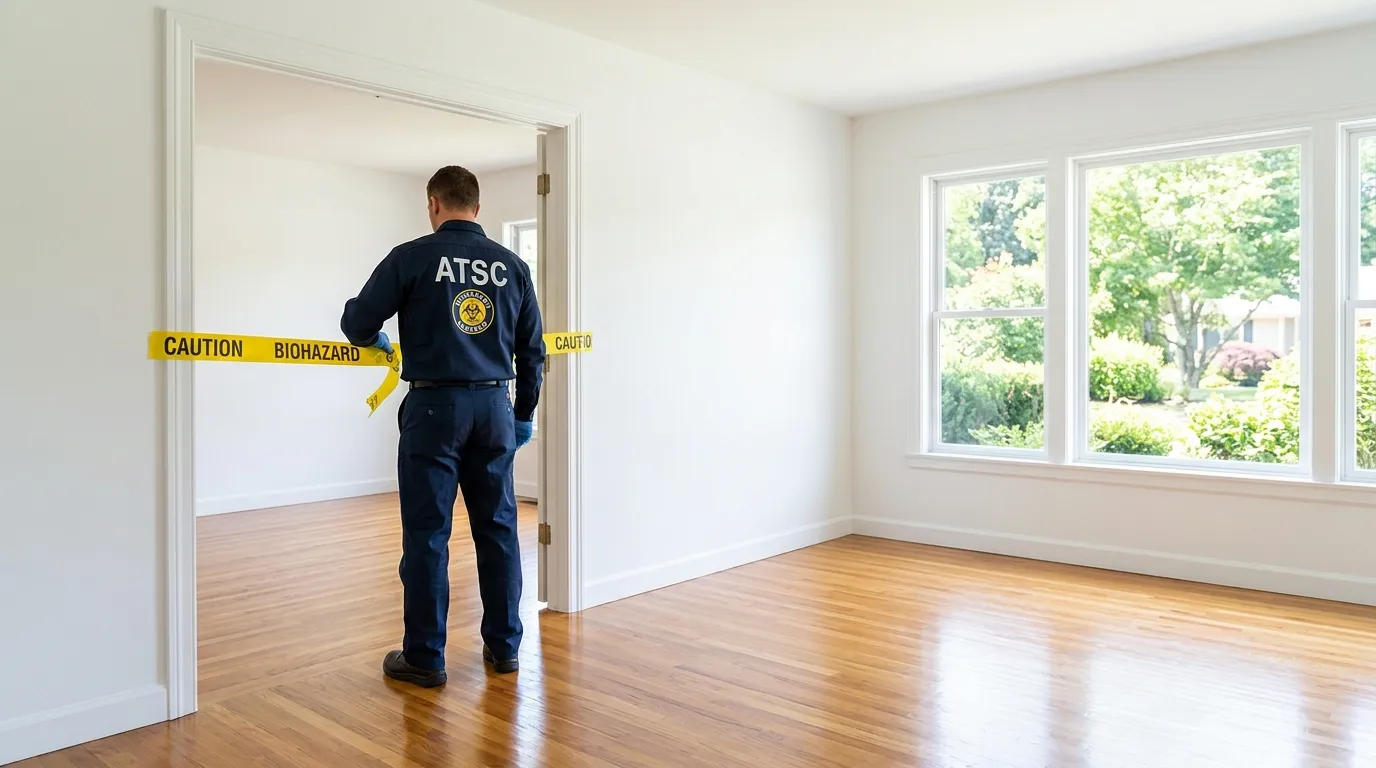 Certified biohazard cleanup crew performing Crime Scene Cleanup in Robinson